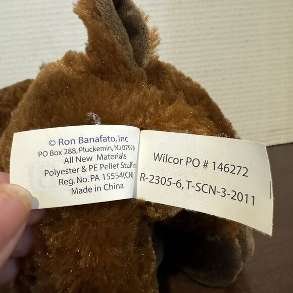 Wilcor Wildlife Friends Floppy Moose Plush Brown 9" Stuffed Animal Toy NWT - Picture 12 of 12